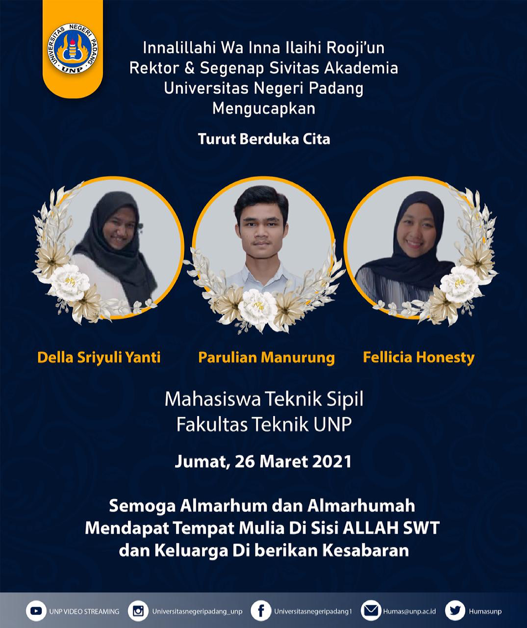 Della Sriyuli Yanti, Parulian Manurung, dan Fellicia Honesty