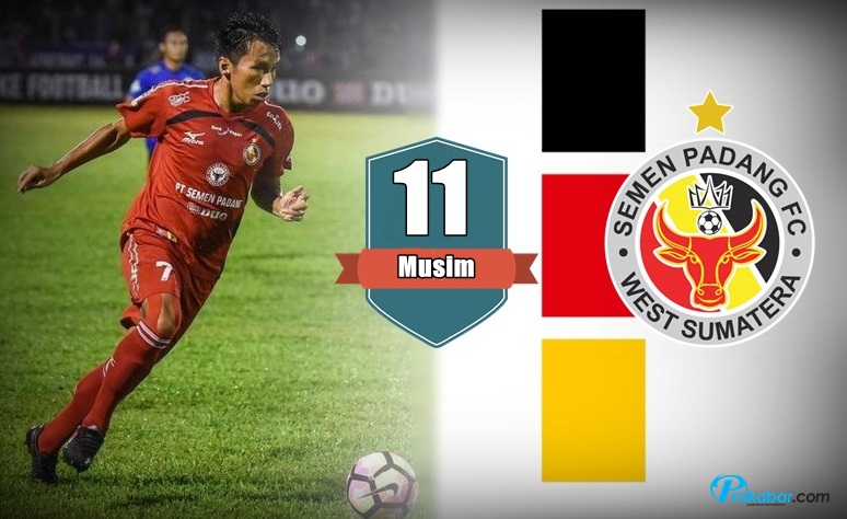 Rudi, 11 musim di semen Padang. (foto: ist)