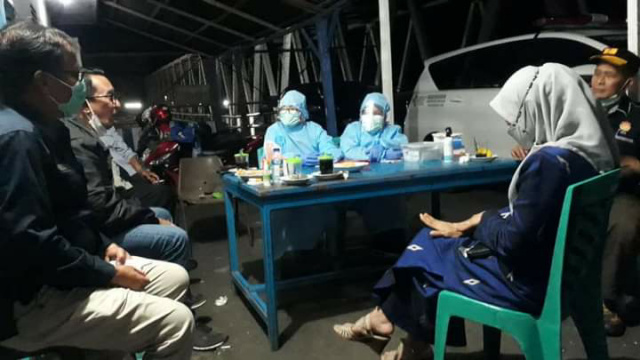 Posko pantau arus mudik Tanah Datar