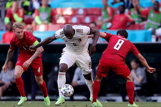 Denmark vs Belgia berakhir dengan kemenangan Belgia. (foto:reuters)