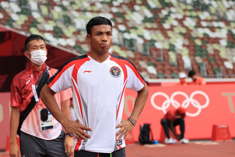 Lalu M. Zohri, sprinter Indonesia di Olimpiade Tokyo. (foto:NOC)