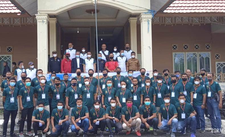 Peserta kursus Lisensi D Diploma di Limapuluh Kota. (foto: ist)