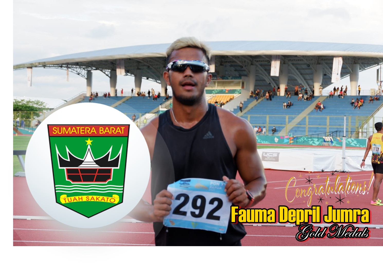 Fauma Depril Jumra Sumbang Emas untuk Sumbar di Dasalomba PON XX Papua