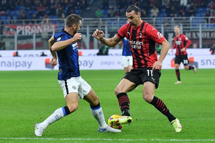 Derby Milan berakhir imbang 1-1 di San Siro, Minggu malam. (foto:calcio)
