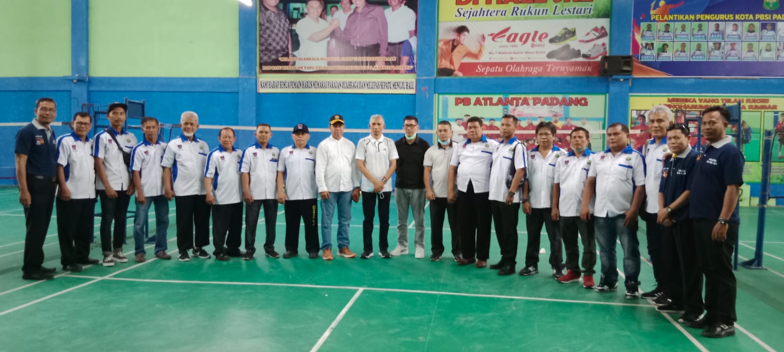 Pertandingan Cabor Bulutangkis di hall Atlanta