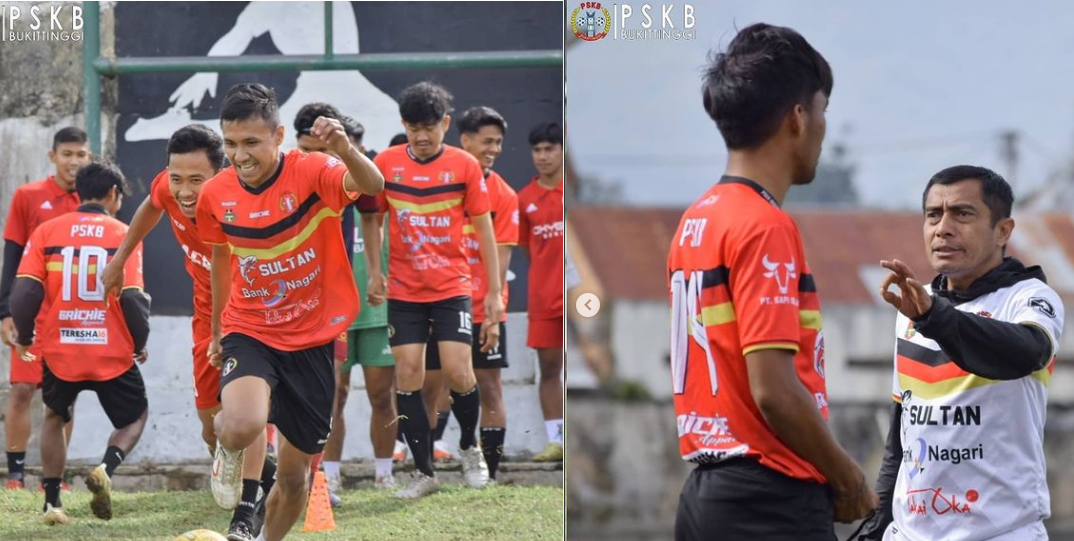PSKB Bukittinggi, gencar melakukan persiapan hadapi puttaran nasional Liga 3 2021. (IG PSKB)
