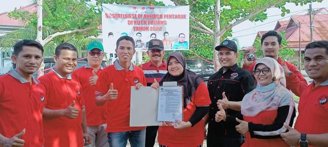 Sosialisasi sekaligus peresmian Bumi Minang 3 Petanque Club.