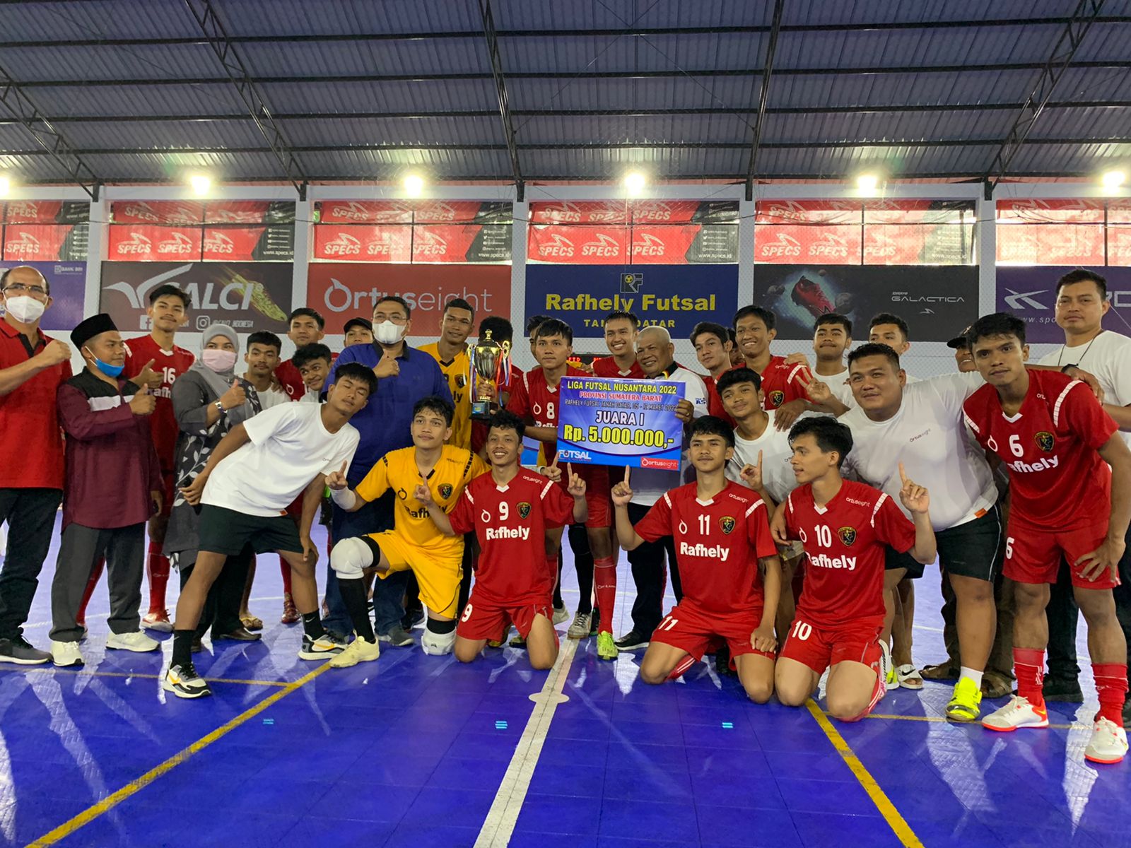 Rafhely FC saat juara LFN Sumbar 2022. (ist)