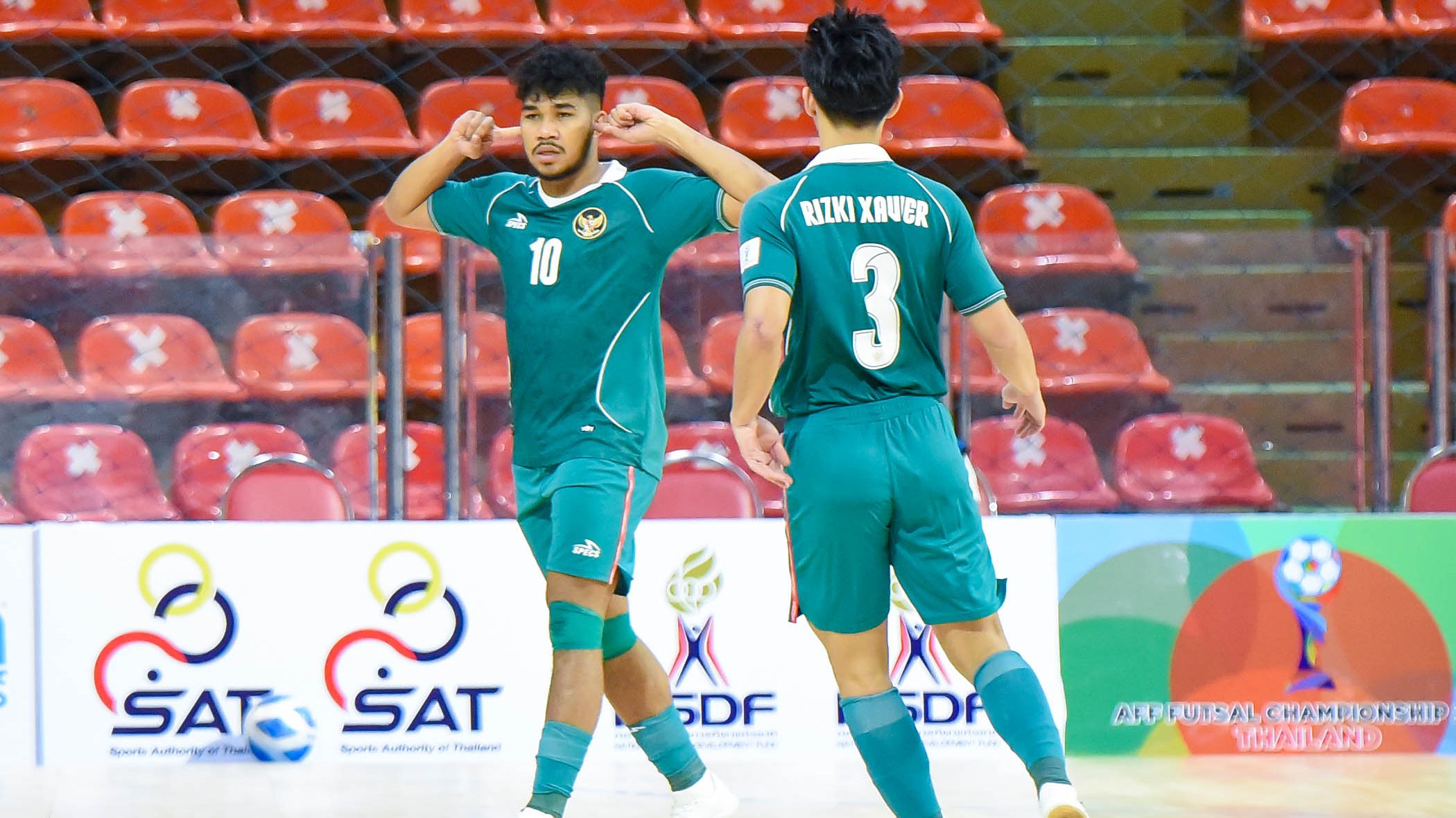 Timnas Futsal Indonesia, sempat unggul 2-0 atas Thailand. (FFI)