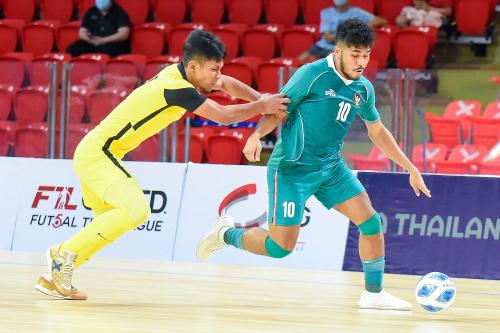 Timnas Futsal Indonesia meanng telak atas Malaysia di Piala AFF Futsal 2022. (aff)
