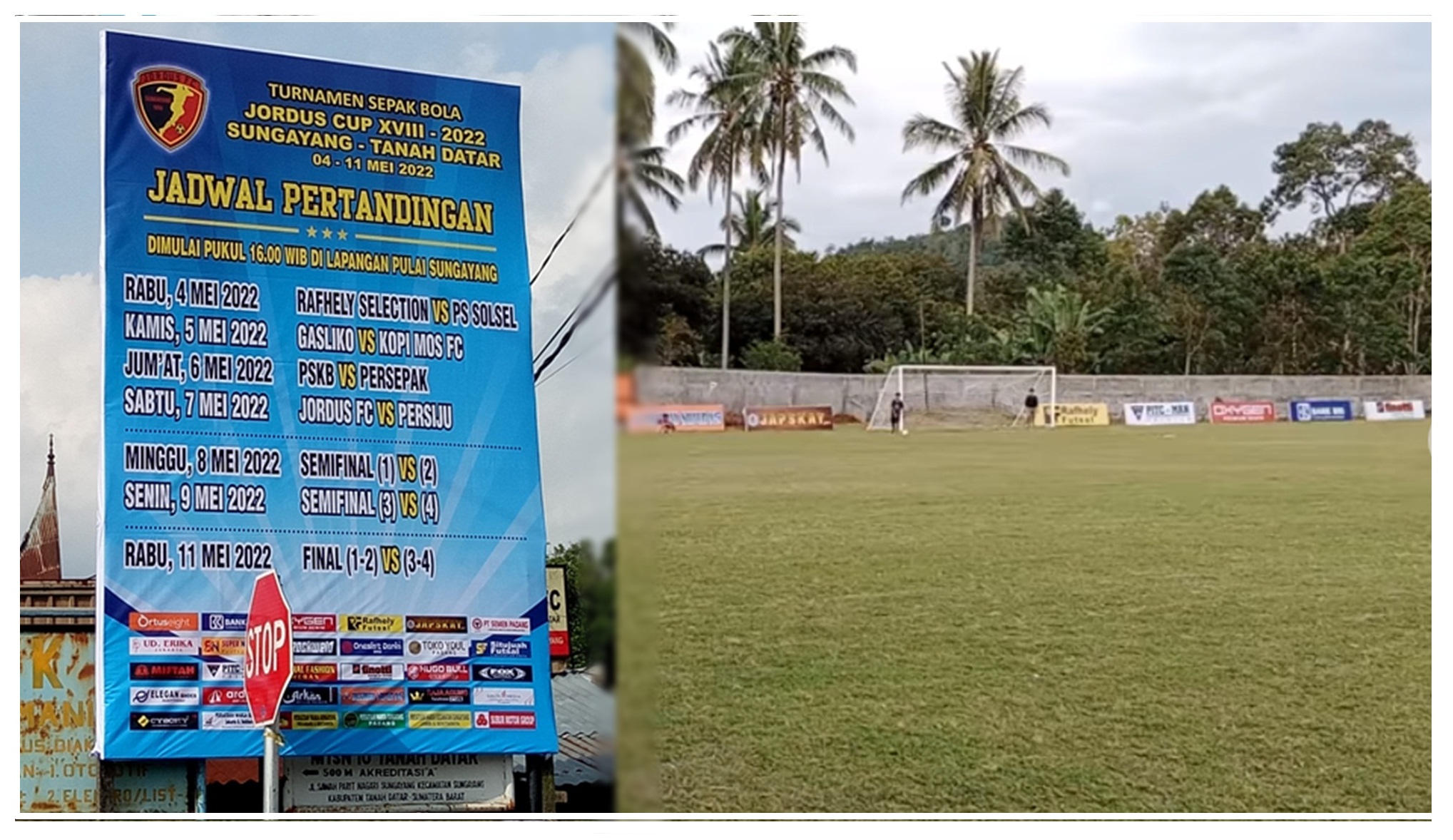 Lapangan Pulai, siap menggelar Turnamen Jordus Cup 2022. (ist)