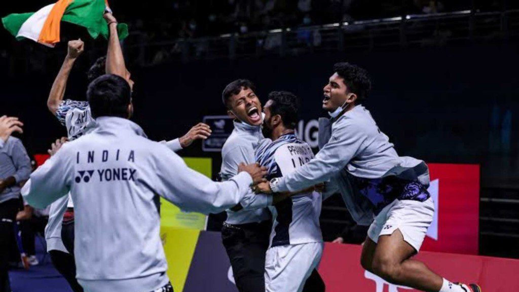 India juara Piala Thomas untuk pertama kalinya. (foto:twitter)