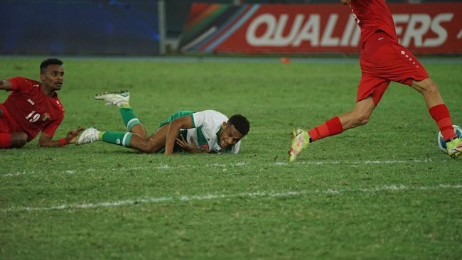 Timnas Indonesia kalah 0-1 dari Yordania dalam laga lanjutan Grup A Kualifikasi Piala Asia 2023. Timnas Indonesia menelan kekalahan dari Yordania di Kualifikasi Piala Asia 2023. (Arsip PSSI)