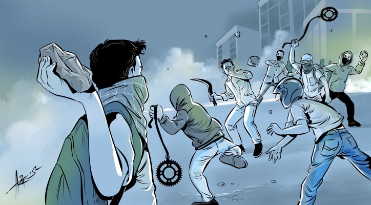 ilustrasi tawuran (poskota)