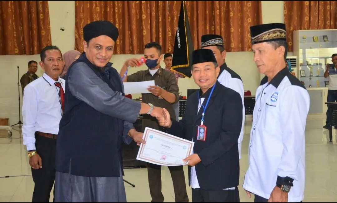 Lembaga Anti Narkotika (LAN) Kota Padang masa bakti 2022 hingga 2027 dikukuhkan, Kamis (11/8).