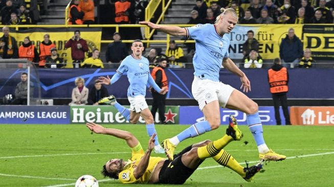 Borussia Dortmund vs Manchester berakhir imbang (AP)