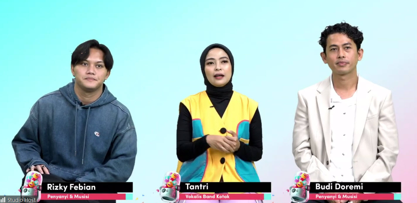  Rizky Febian, Tantri 'Kotak', dan Budi Doremi Bertugas Sebagai Dewan Juri Kompetisi 'Gimme The Mic'