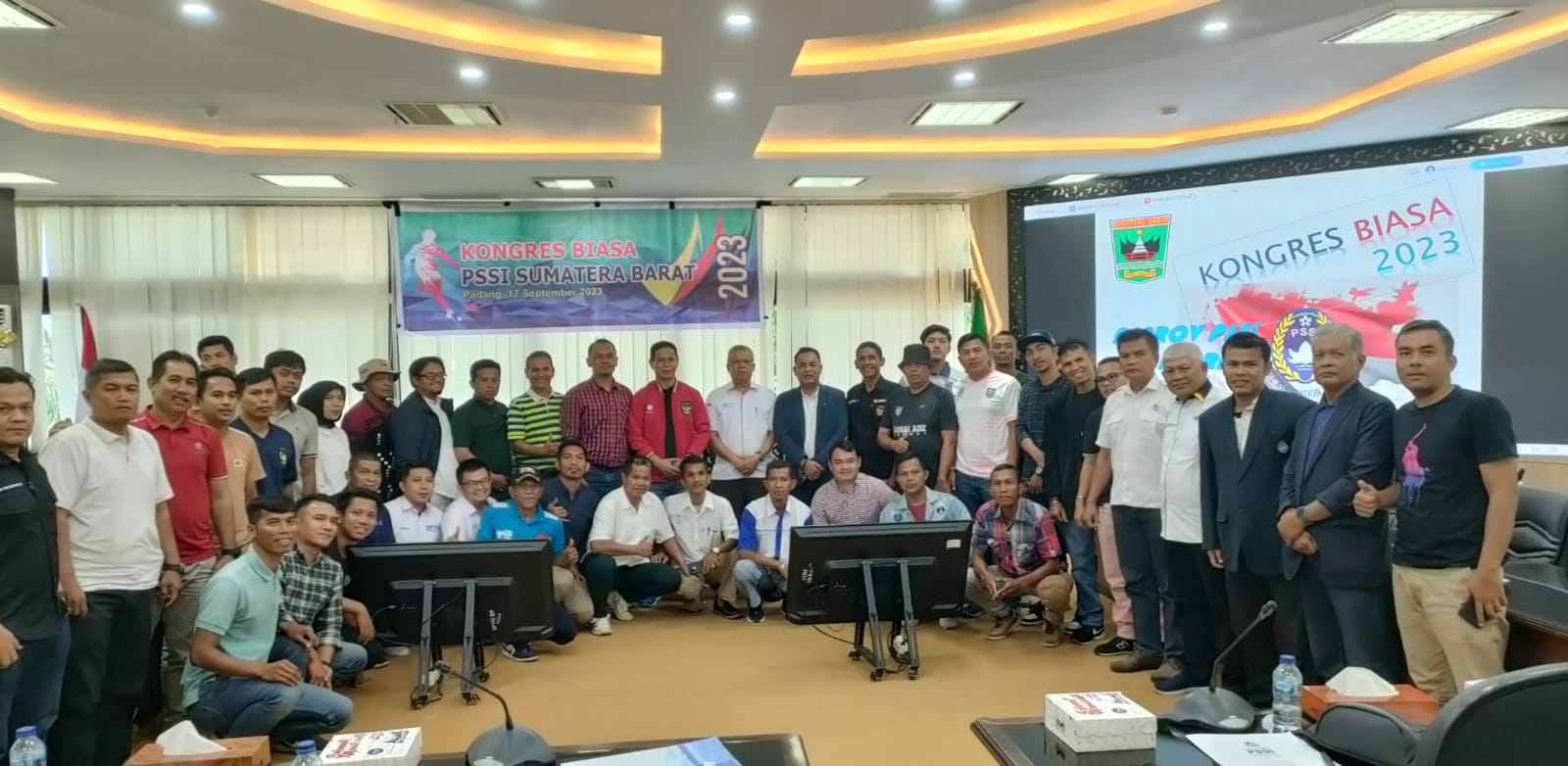 Kongrs Biasa PSSI Sumbar 2023, Minggu (17/9) di Padang. (ist)