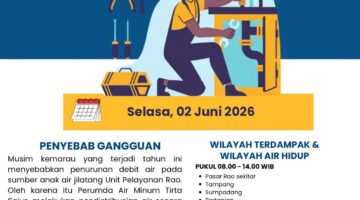Musim Kemarau Melanda PDAM Tirta Saiyo Pasaman Lakukan Distribusi Air Bergilir