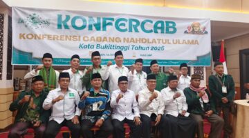 Konfercab VII PCNU Kota Bukittinggi Percayakan Kepemimpinan kepada Prof. Dr. H. Nunu Burhanuddin, Lc., M.Ag.