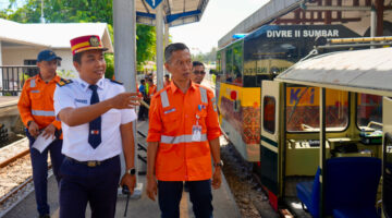 Jelang Libur Sekolah, KAI Divre II Sumbar Perkuat Kesiapan Operasional Melalui Cek Lintas Padang–Naras