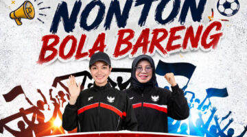 Bupati Annisa Ajak Warga Nobar Bola Dunia Di Halaman Kantor Bupati Dharmasraya