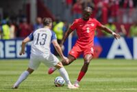 Ismail Kone man of the meatch Kanada vs Bosnia Herzegovina (foto: AFP)