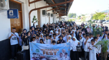 KAI Divre II Sumbar dan Yayasan Abulyatama Indonesia Cabang Padang Berbagi Kebahagiaan Bersama Ratusan Anak Yatim dalam Muharam Fest
