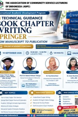 ADPI Sukses Launching IADP melalui Technical Guidance Book Chapter Writing – Springer.