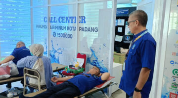 Agenda Rutin, Perumda AM Padang Gelar Donor Darah