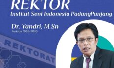 Dr. Yandri Resmi Terpilih Jadi Rektor ISI Padangpanjang Periode 2026–2030